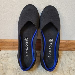 Rothy's The Flat Black Solid Size 10